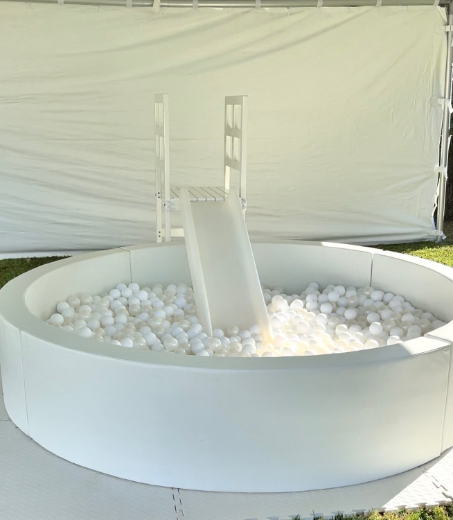 8x8 Ball Pit with 4 ft Slide